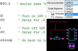 بيئة التطوير PicBasic Pro و برنامج Blinking LED